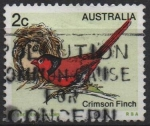 Stamps Australia -  pájaros: Pinzón Carmesi