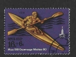 Sellos de Europa - Rusia -  B76 - XXII JJOO de Moscú