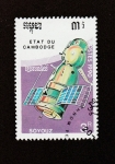 Sellos de Asia - Camboya -  Satélite Soyuz