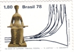 Stamps Brazil -  150 Años del Tribunal Supremo 