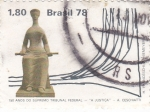 Stamps Brazil -  150 Años del Tribunal Supremo
