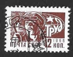 Stamps Russia -  3263 - Trabajador del Acero