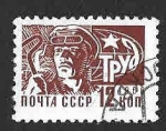 Stamps Russia -  3263 - Trabajador del Acero