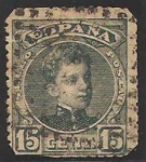 Stamps Spain -  244 - Alfonso XIII, tipo cadete