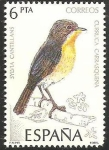 Stamps Spain -  2820 - pájaro curruca carraspeña