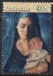 Stamps Australia -  Navidad Virjen y el niño