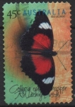 Stamps Australia -  Mariposas: Crisona Roja