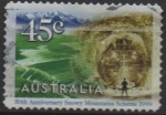 Sellos de Oceania - Australia -  Perforador en Tooma-Tumut