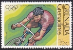 Sellos de America - Granada -  JJ.OO. Montreal '76 Ciclismo