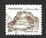 Stamps Pakistan -  617 - Fuerte de Hyderabad 