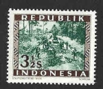 Stamps Indonesia -  34 - Construcción Vial