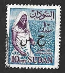 Stamps : Africa : Sudan :  147 - Recolectora de Algodón