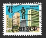 Sellos de Africa - Zimbabwe -  279 - Estatua de Cecil Rhodes (RHODESIA)