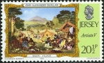Stamps United Kingdom -  Vínculos con Australia: Pinturas de John Alexander Gilfillan,Aldea maorí 