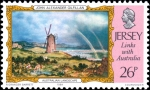 Stamps United Kingdom -  Vínculos con Australia: Pinturas de John Alexander Gilfillan,Paisaje australiano 