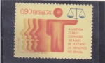 Sellos de America - Brasil -  50 aniversario Justicia juvenil en Brasil
