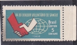 Sellos de America - Brasil -  Día del donante de sangre