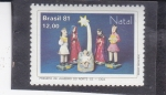 Stamps Brazil -  NAVIDAD'81