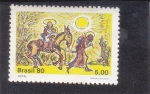 Stamps Brazil -  NAVIDAD'80