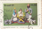 Sellos de America - Brasil -  NAVIDAD'81