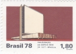 Sellos de America - Brasil -  Inauguración del Edificio sede de E.C.T- Brasilia