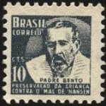 Stamps Brazil -  Padre BENTO. Preservación de la infancia contra el mal de HANSEN..