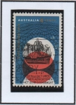 Sellos de Oceania - Australia -  Barco d' vela Holandes 17ª