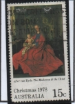 Stamps Australia -  Navidad Virjen y niño