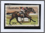 Stamps Australia -  Caballos d' carrera: Tulloch