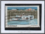 Sellos de Oceania - Australia -  Vapor Canberra