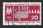 Stamps Germany -  424 - Feria de Primavera de Leipzig (DDR)