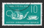 Stamps Germany -  452 - LXXV Años de la Cristalería de Jena (DDR)