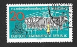 Stamps Germany -  612 - X Exposición Agrícola (DDR)