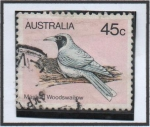 Sellos de Oceania - Australia -  Pajaros Australianos: Woodswallow enmascarado