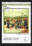 Stamps Russia -   Soviet Cultural Fund - Paintings and Porcelain