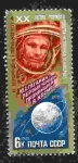 Stamps Russia -  20 aniversario del primer vuelo espacial tripulado