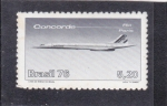 Stamps Brazil -  Concorde- Río -París