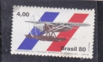 Sellos de America - Brasil -  50 aniversario  1ª travesía aeropostal