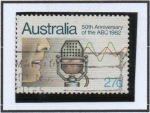 Stamps Australia -  Locutor y Microfono