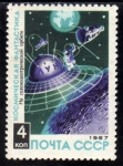 Stamps Russia -  Fantasia cosmica: orbitando la Luna