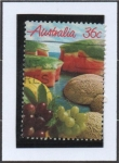 Stamps Australia -  Frutas