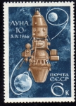 Stamps Russia -  Exploracion del espacio: Luna 10