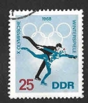 Stamps Germany -  980 - X JJOO de Invierno. Grenoble (DDR)