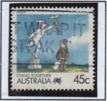 Stamps Australia -  Dibujos Animados: Salud