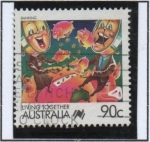 Stamps Australia -  Dibujos Animados: Banca