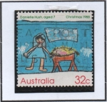 Stamps Australia -  Navidad: Escena d' Navidad