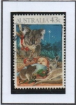 Sellos de Oceania - Australia -  Navidad 90
