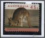 Sellos de Oceania - Australia -  Canguro con Cria