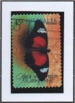 Sellos de Oceania - Australia -  Mariposas: Crisopa Roja