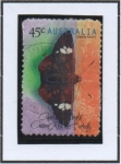 Stamps Australia -  Mariposas: d' ojos rojos